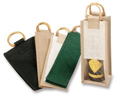 JUTE WINE TOTES